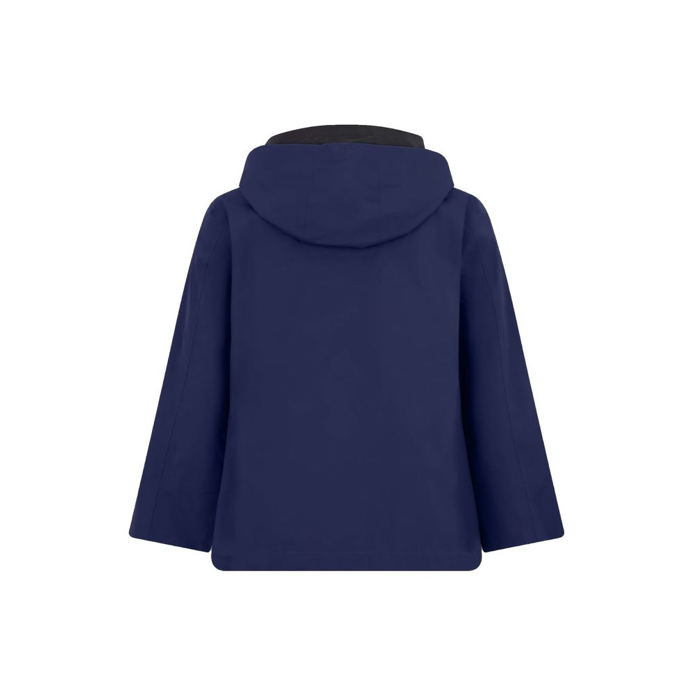 Blue Polyester Rain Coat