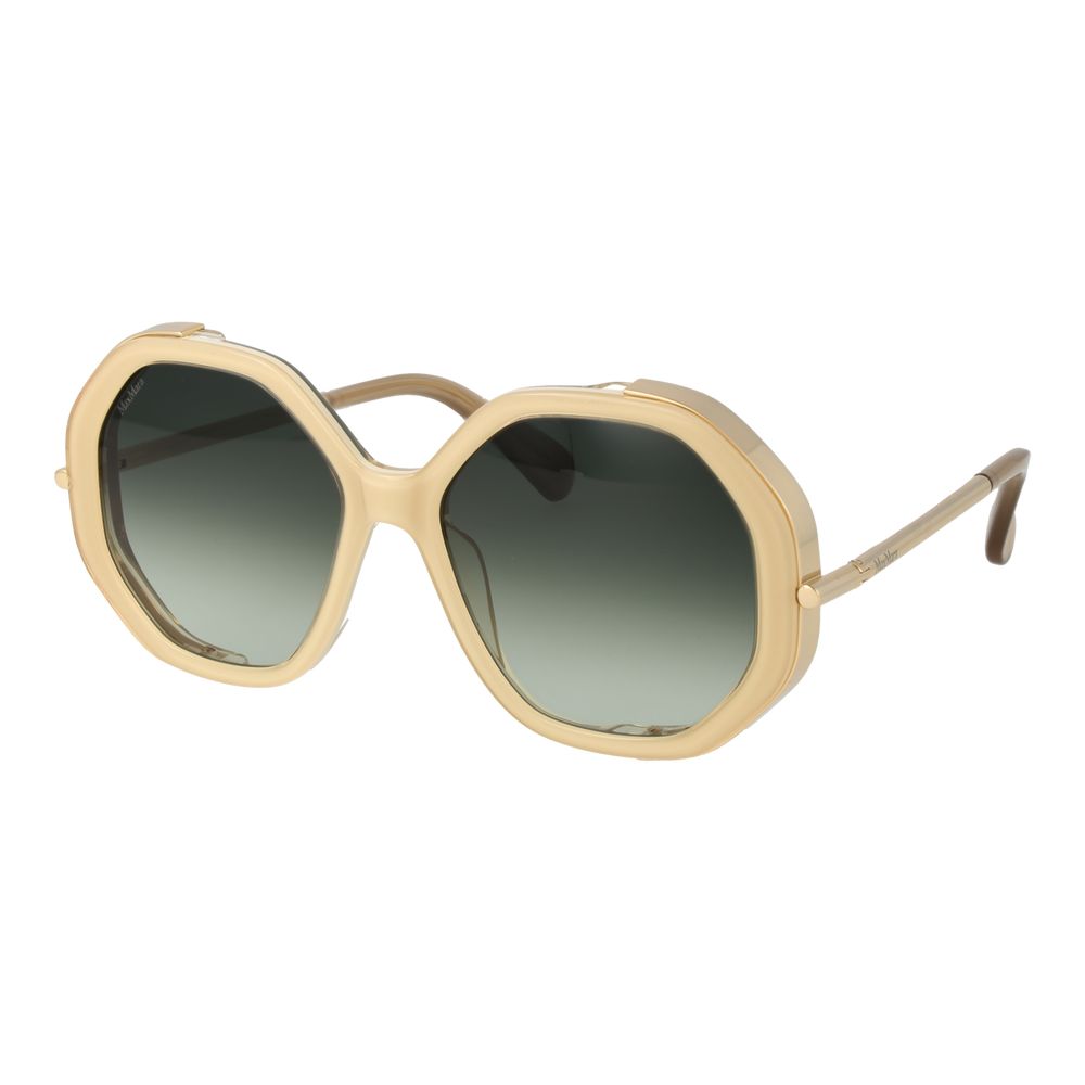 Beige Acetate Sunglasses