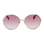 Rose Gold Metal Sunglasses
