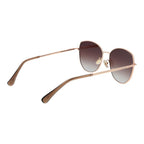 Rose Gold Metal Sunglasses