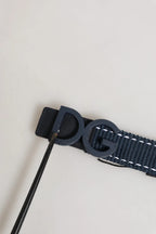 Blue Cotton Canvas DG Logo Metal Buckle Belt