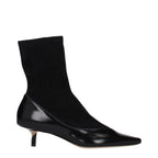 Black Leather Ankle Boots