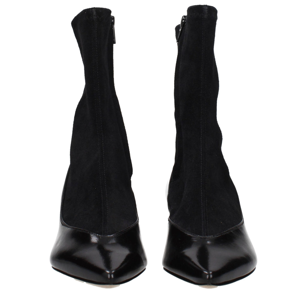 Black Leather Ankle Boots