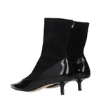 Black Leather Ankle Boots