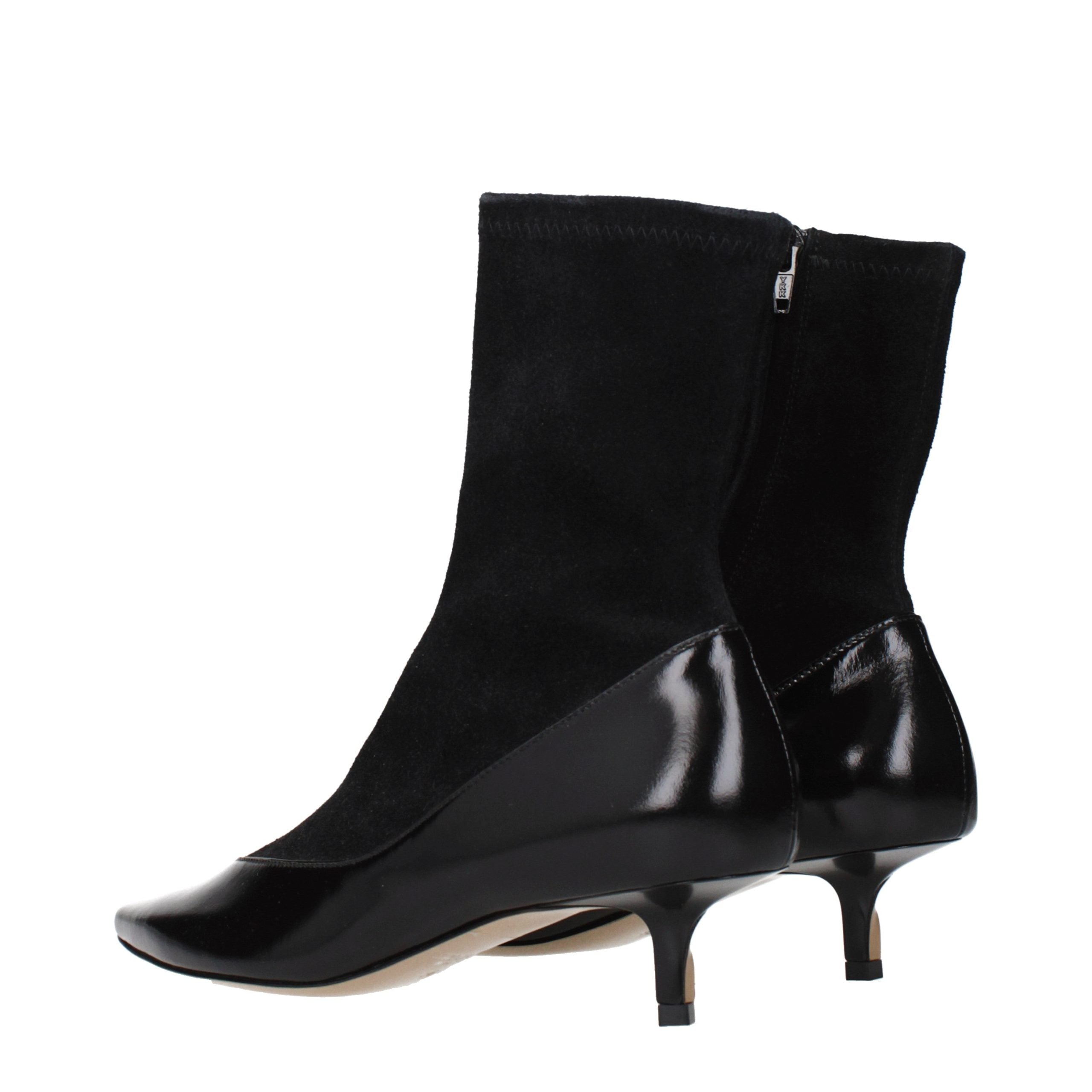 Black Leather Ankle Boots