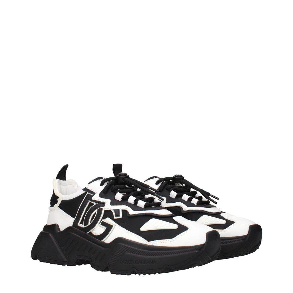 White Leather Chunky Sneakers