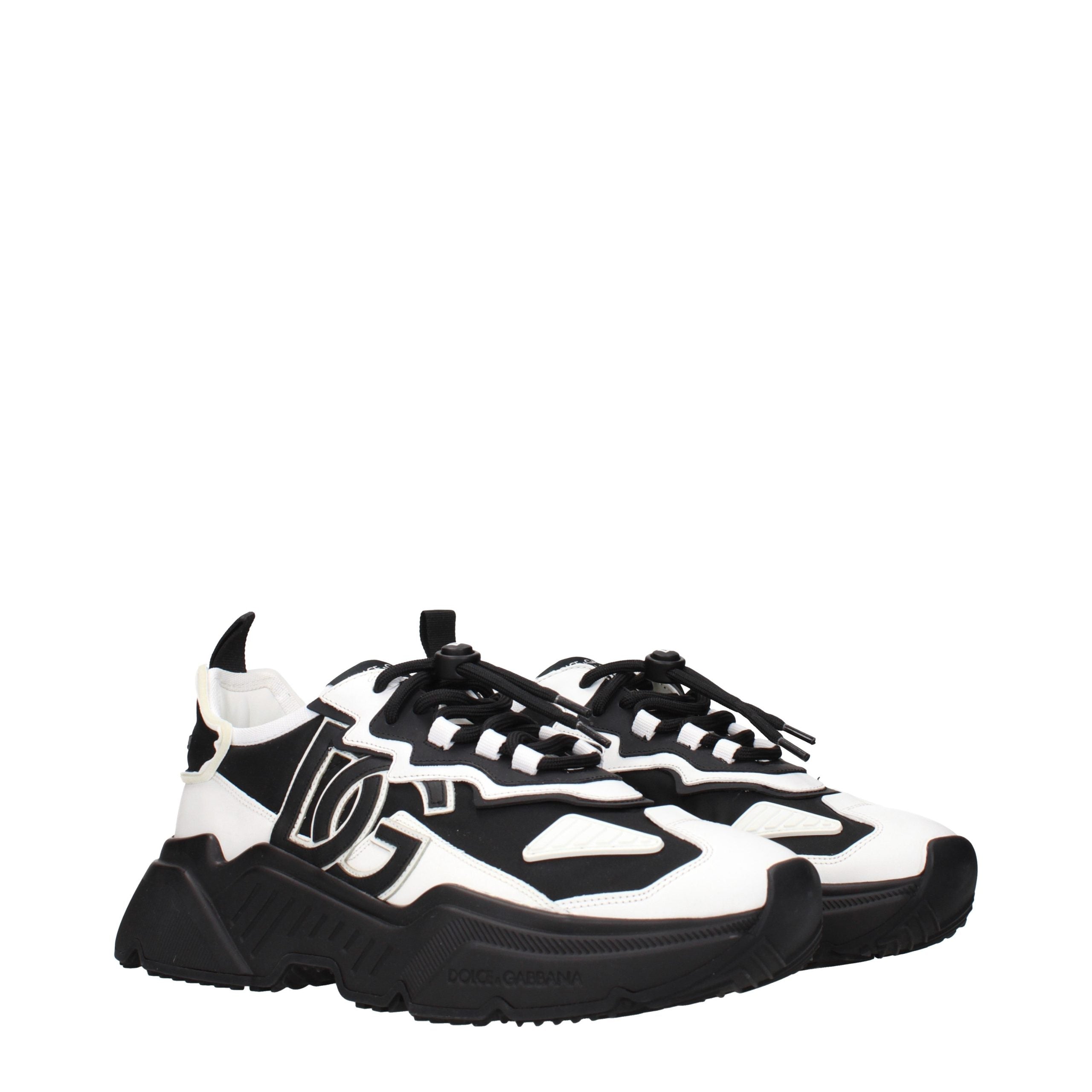 White Leather Chunky Sneakers