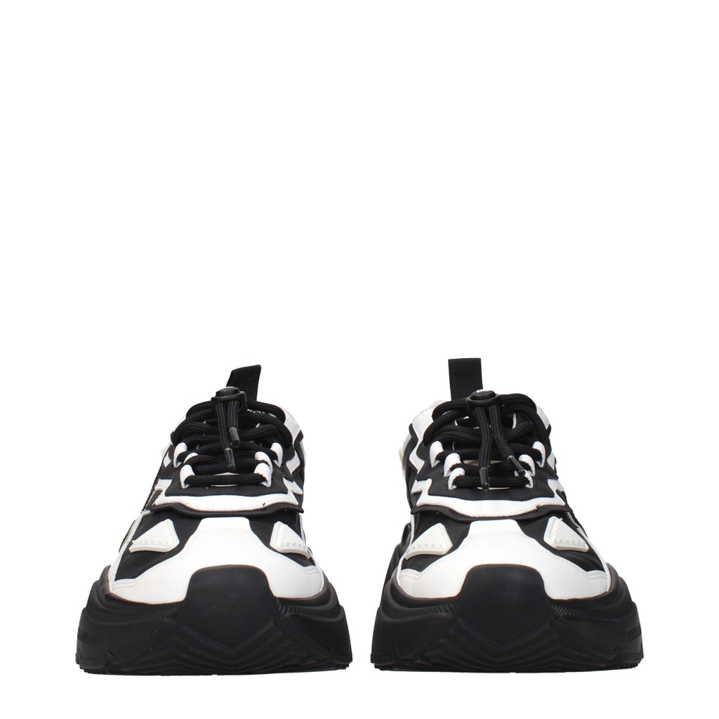 White Leather Chunky Sneakers