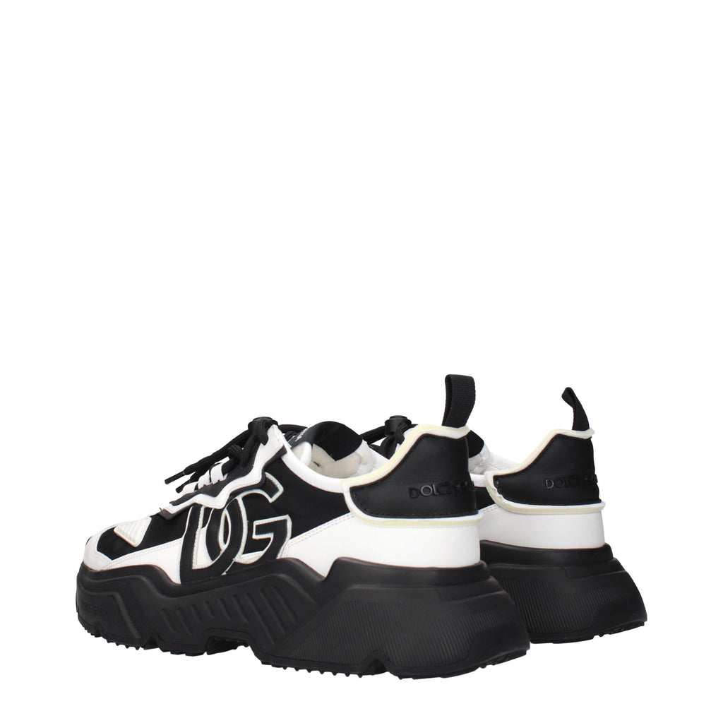 White Leather Chunky Sneakers