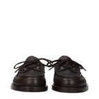 Brown Leather Slip-On Loafers