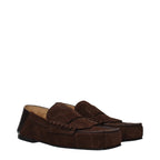 Brown Leather Slip-On Loafers