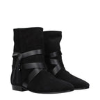 Black Leather Ankle Boots
