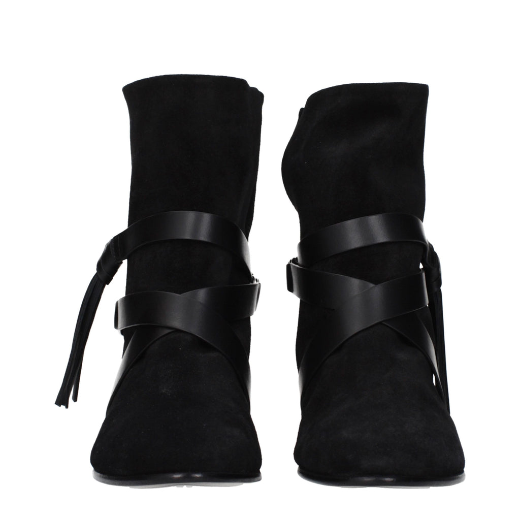 Black Leather Ankle Boots