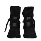 Black Leather Ankle Boots