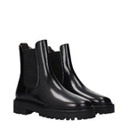 Black Leather Ankle Boots