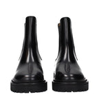 Black Leather Ankle Boots
