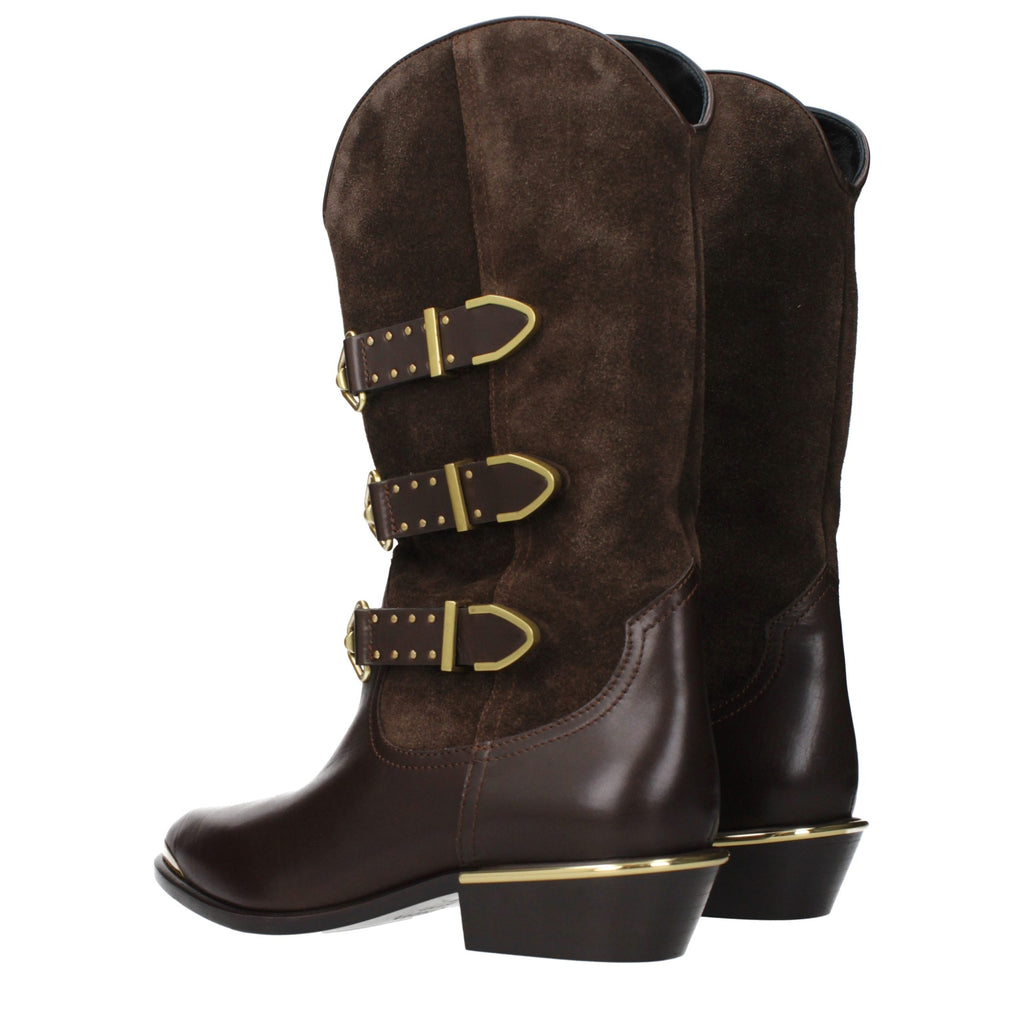 Brown Leather Ankle Boots