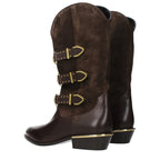Brown Leather Ankle Boots