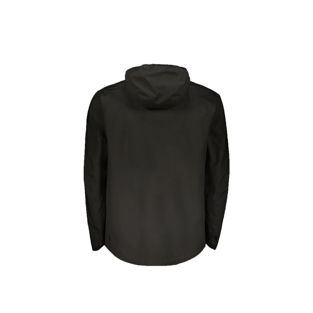 Black Polyester Shell Jacket