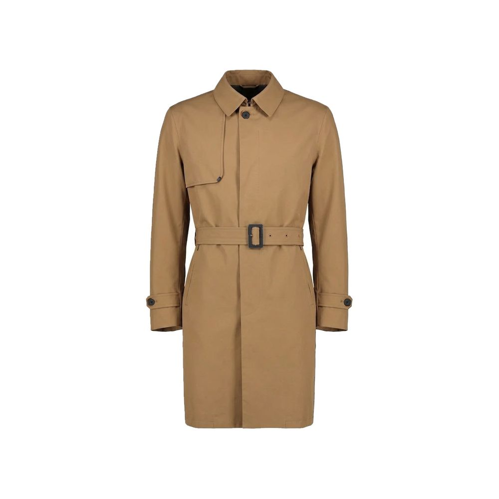 Brown Polyester Coat