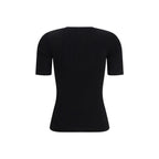 Black Viscose T-Shirt