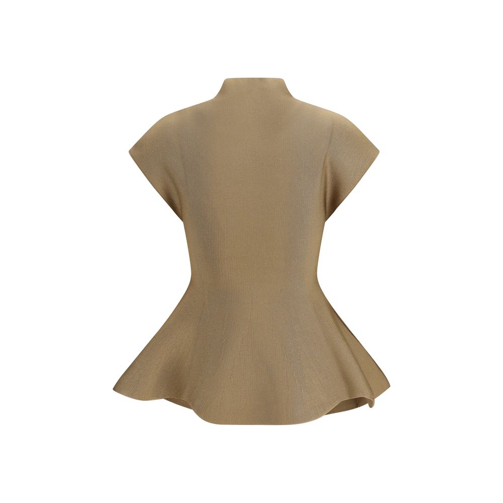 Beige Viscose Blouse