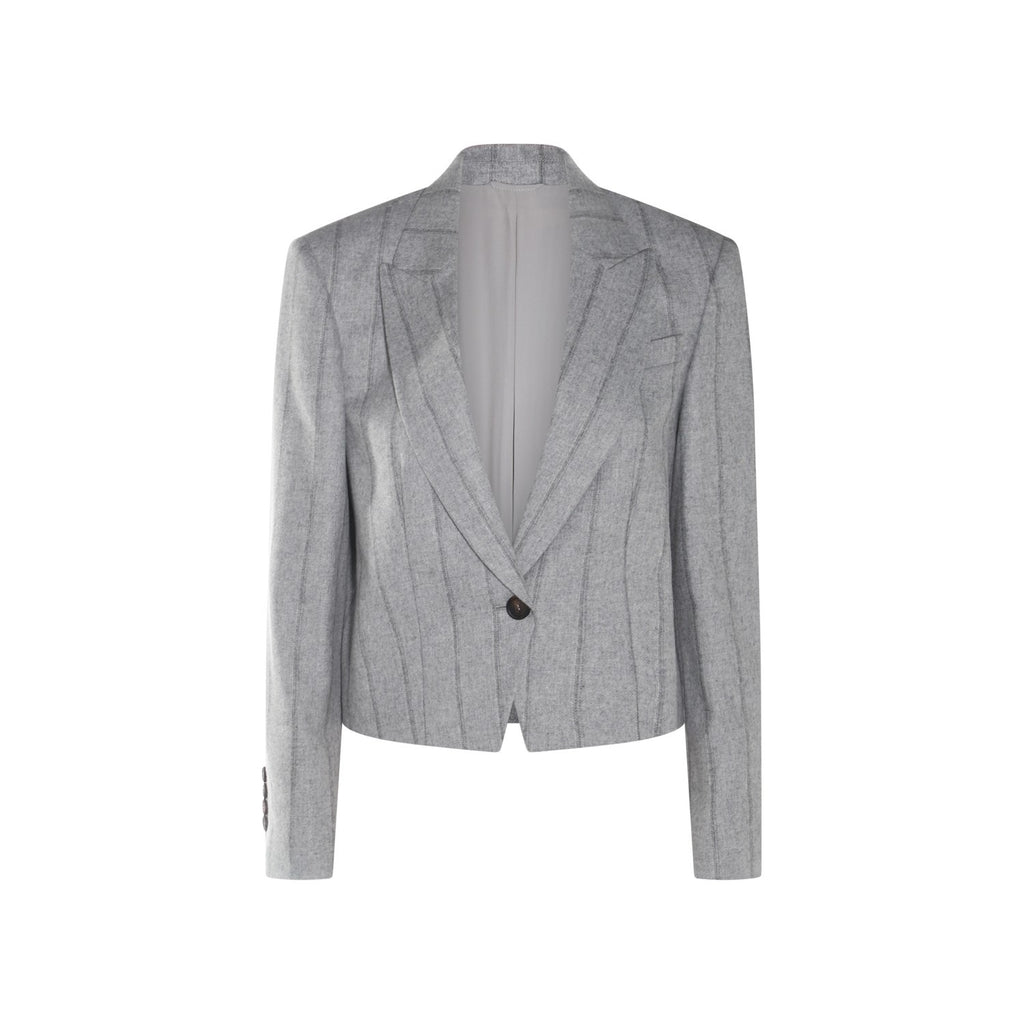 Gray Wool Blazer