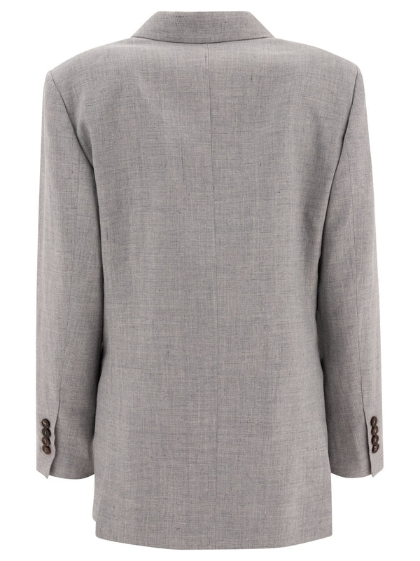 Pearl Linen Blazer