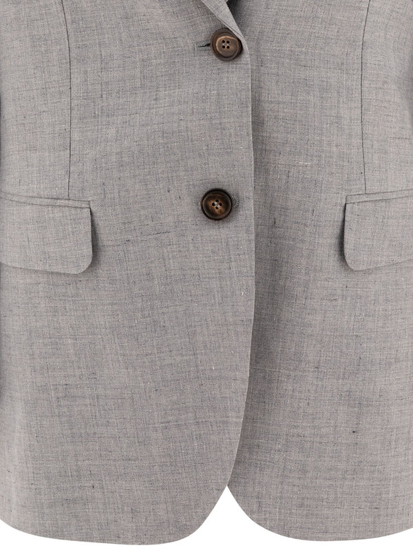 Pearl Linen Blazer