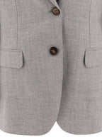 Pearl Linen Blazer
