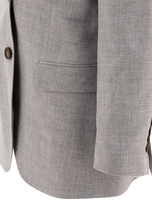 Pearl Linen Blazer