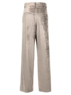 Gray Cotton Casual Pants