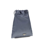 Blue Recycled Polyamide Clutch Bag