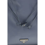 Blue Recycled Polyamide Clutch Bag