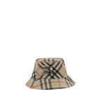 Beige Polyester Bucket Hat