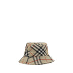 Beige Polyester Bucket Hat