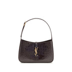 Bordeaux Crocodile Shoulder Bag