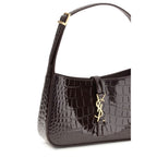 Bordeaux Crocodile Shoulder Bag