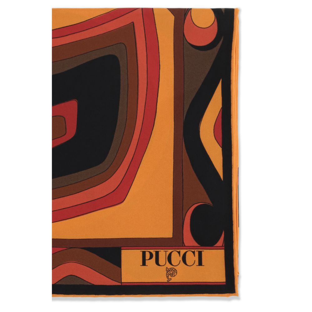 Orange Silk Scarf