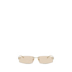 Beige Metal Sunglasses
