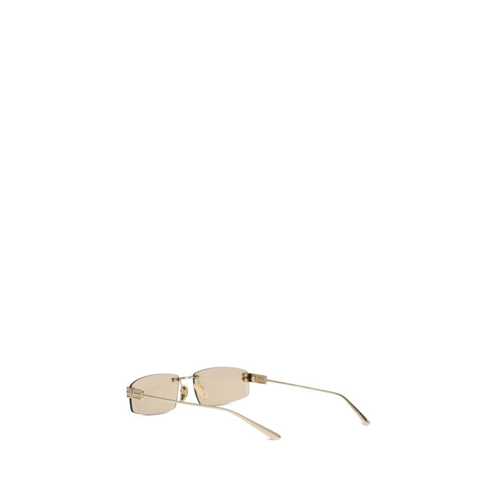 Beige Metal Sunglasses