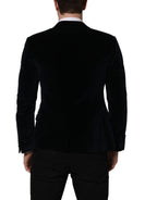 Black Cotton Single Breasted Jacket Blazer