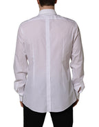 White Bib Cotton Poplin Dress Formal Shirt