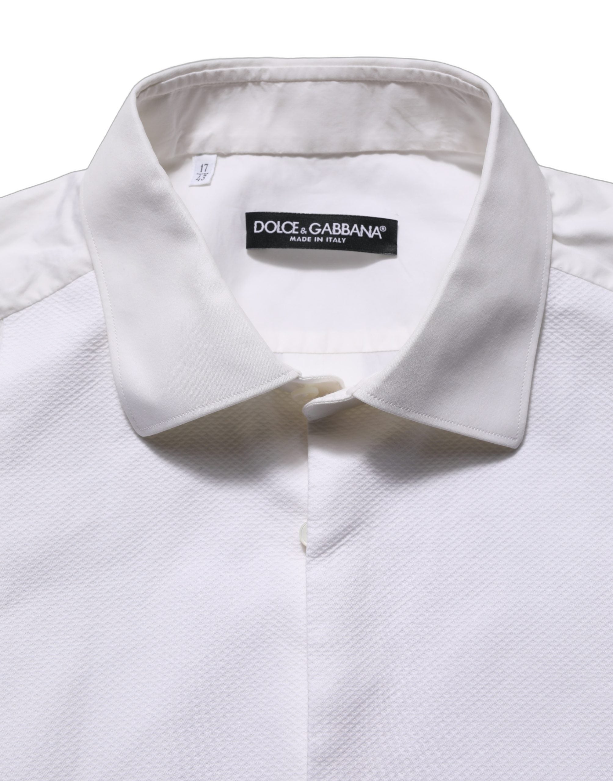 White Bib Cotton Poplin Dress Formal Shirt