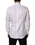 White Cotton Collared Dress Formal Men Shirt