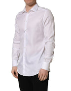 White Cotton Collared Dress Formal Men Shirt
