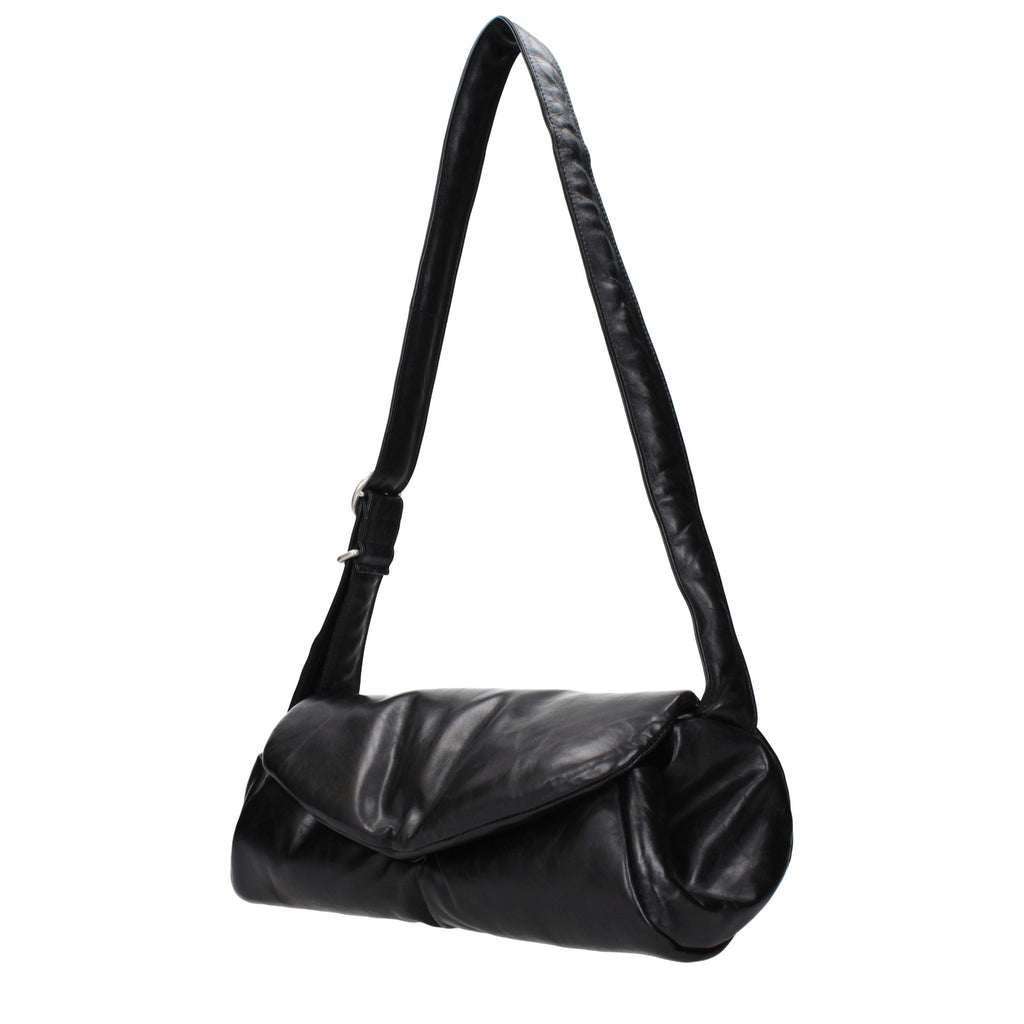 Black Leather Crossbody Bag