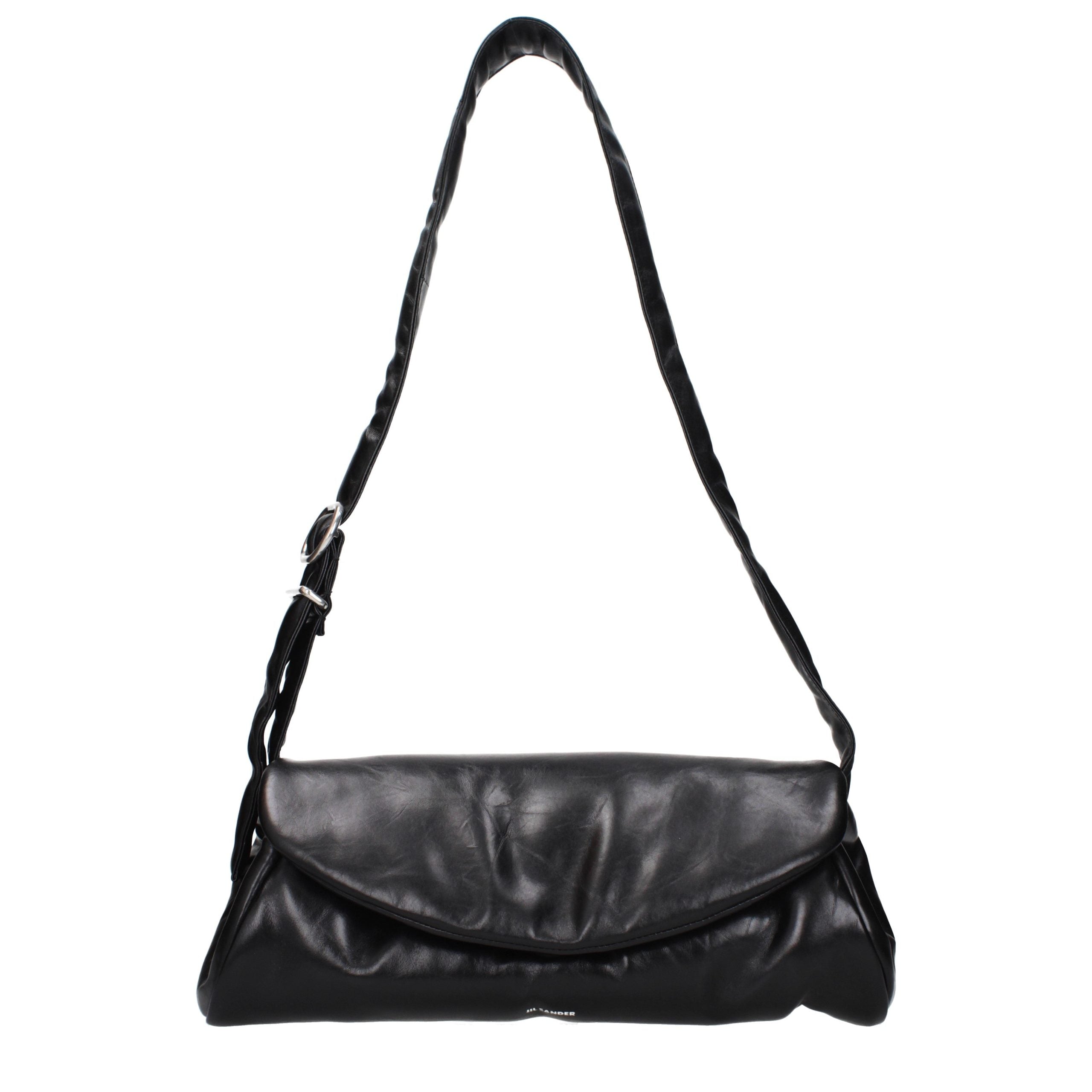 Black Leather Crossbody Bag