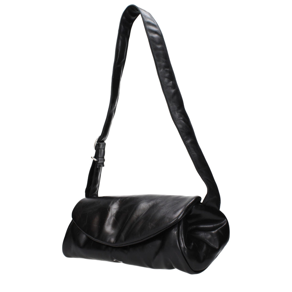 Black Leather Crossbody Bag