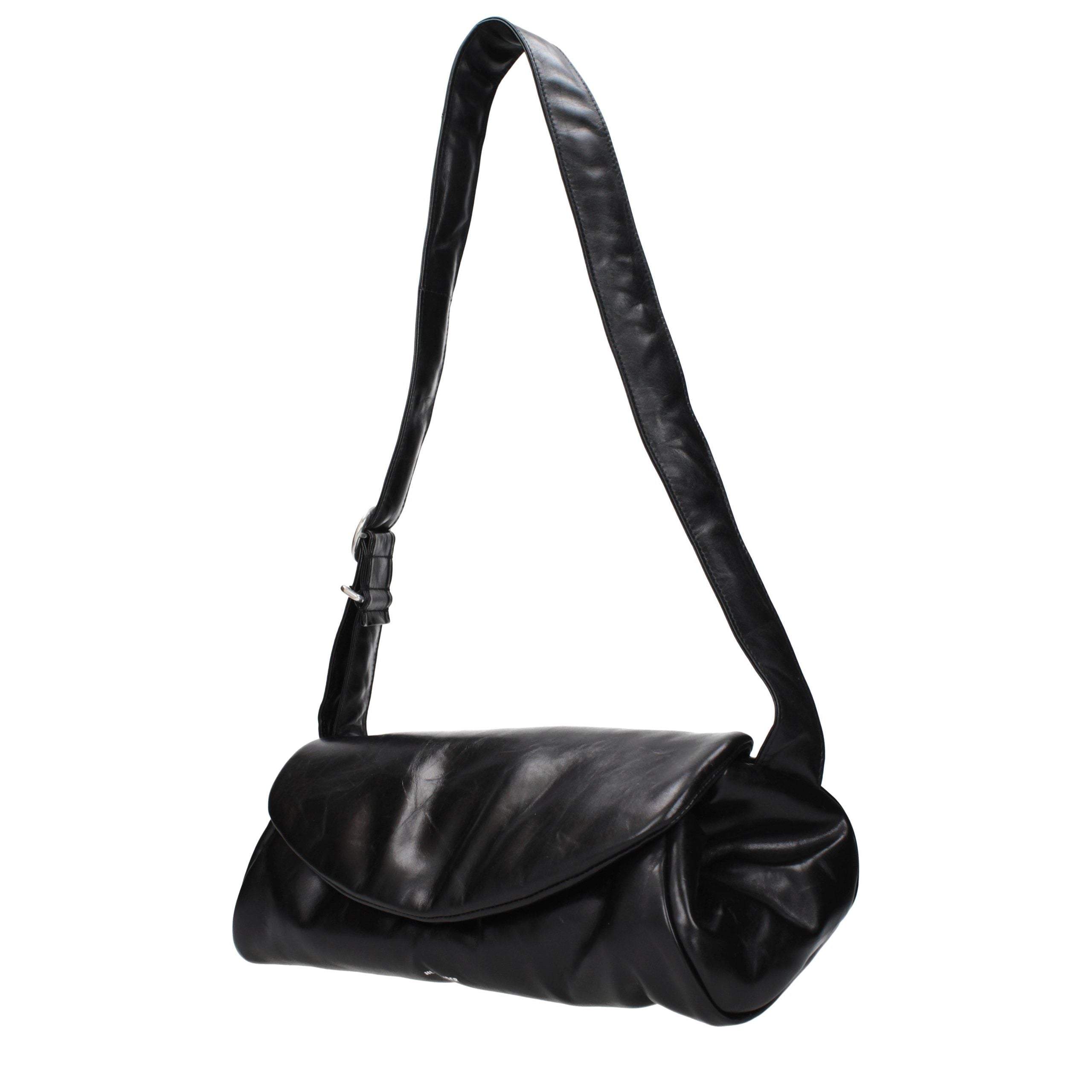 Black Leather Crossbody Bag